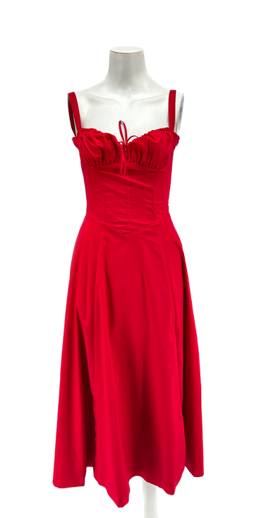 Robe longue rouge