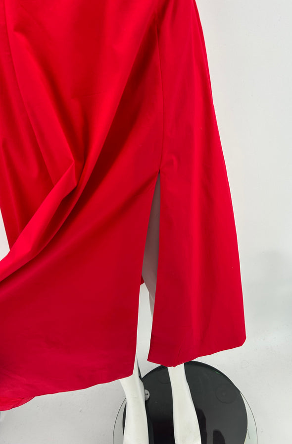 Robe longue rouge