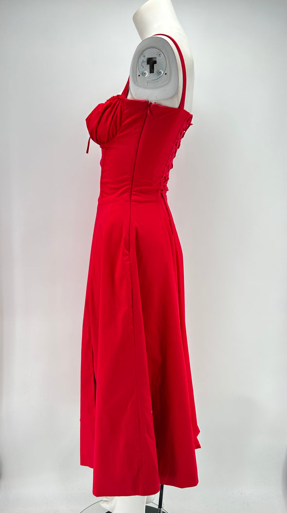 Robe longue rouge