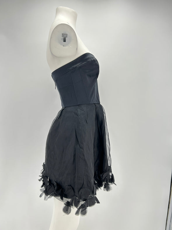 Robe en soie noire