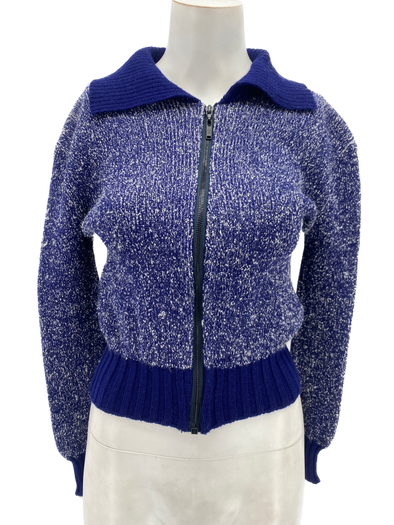 Cardigan en maille marine