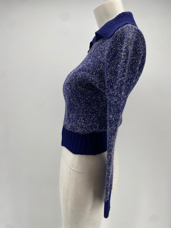 Cardigan en maille marine