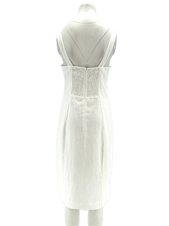 Robe blanche en lin