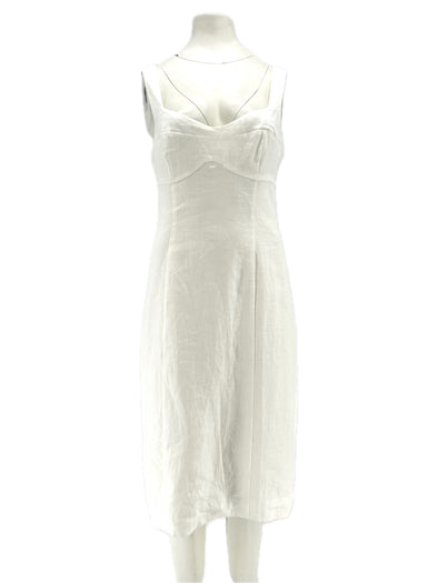 Robe blanche en lin