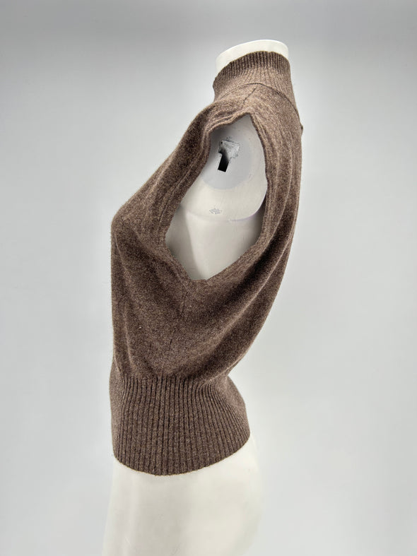 Pull en cachemire marron