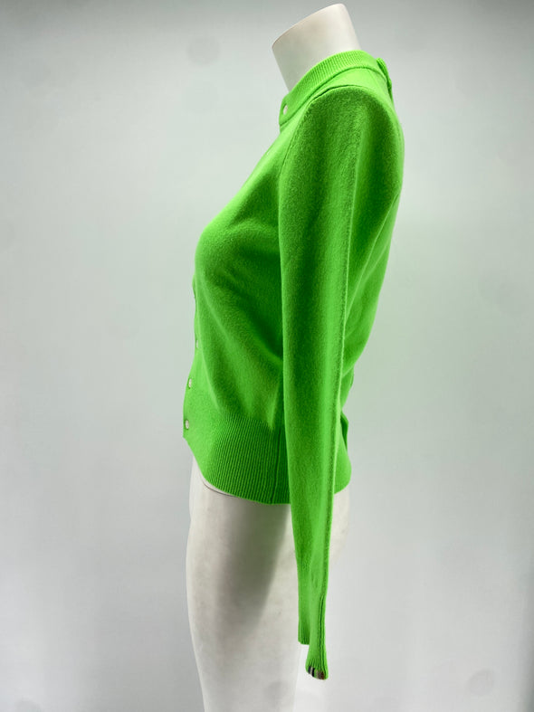 Cardigan vert en cachemire