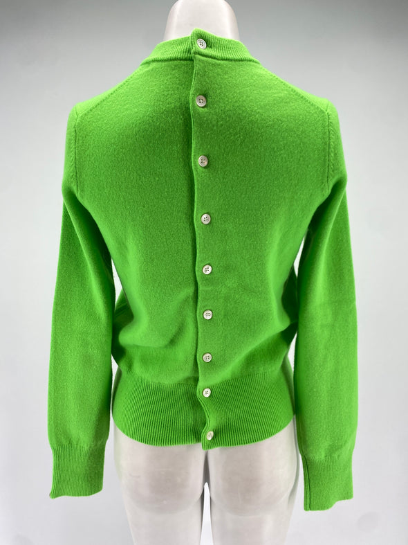Cardigan vert en cachemire