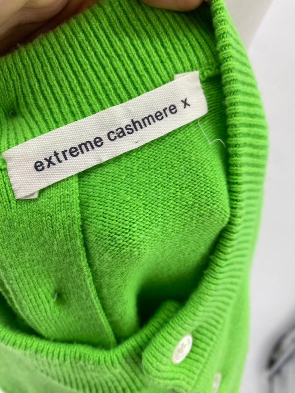 Cardigan vert en cachemire