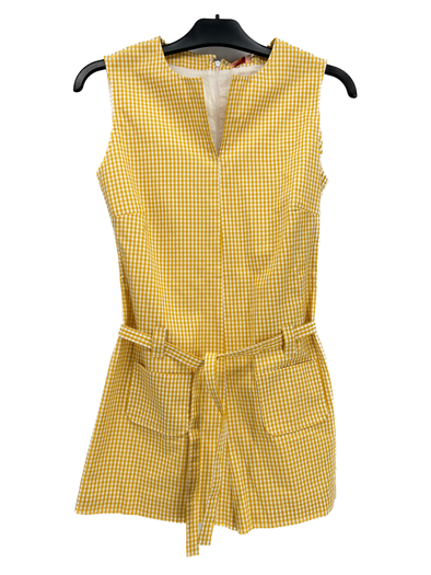 Robe vichy jaune