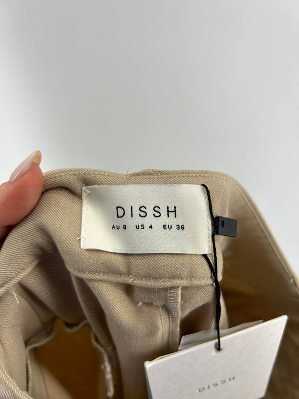Pantalon large beige