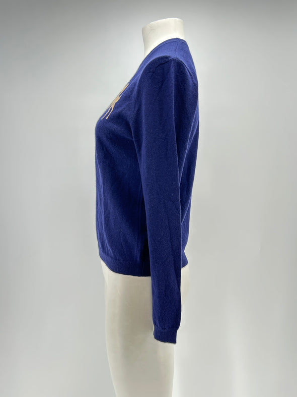 Pull en cachemire marine