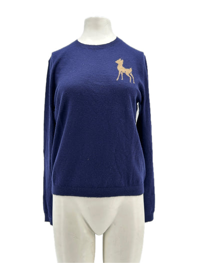 Pull en cachemire marine