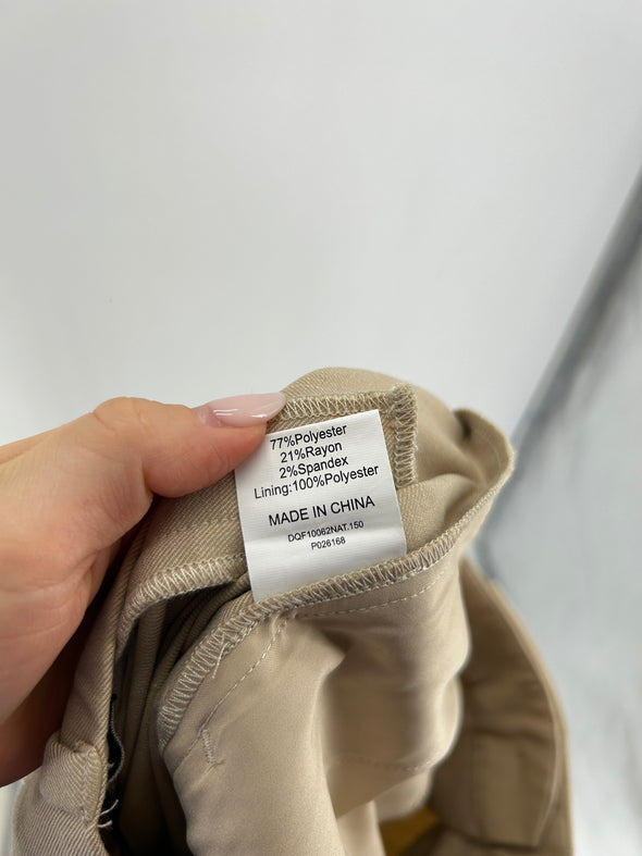 Pantalon large beige