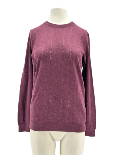 Pull en laine bordeaux