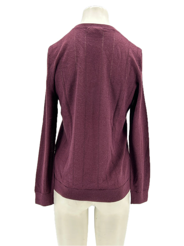 Pull en laine bordeaux