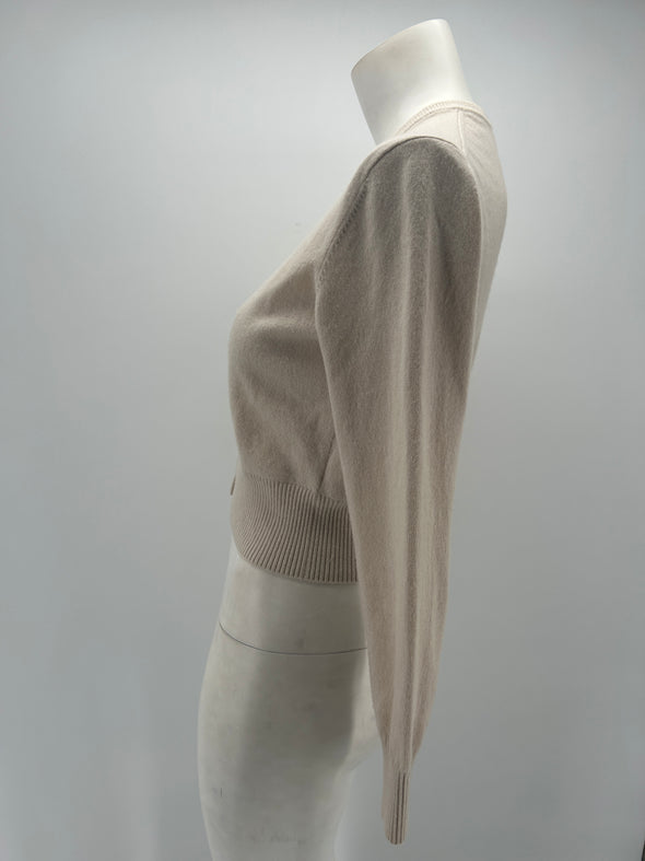 Cardigan beige en cachemire