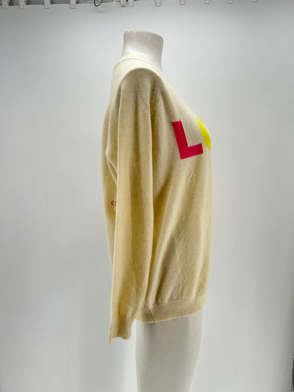 Pull en cachemire blanc