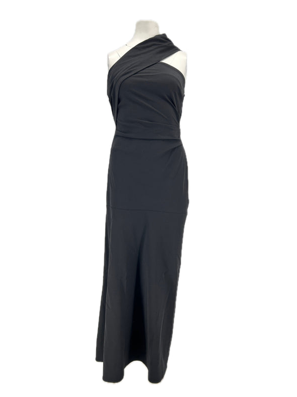 Robe noire en laine mélangée
