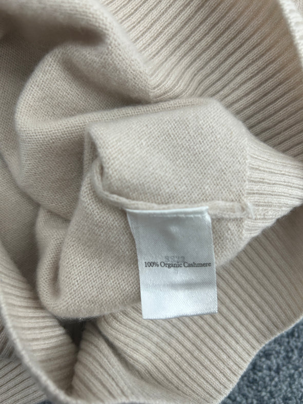Cardigan beige en cachemire