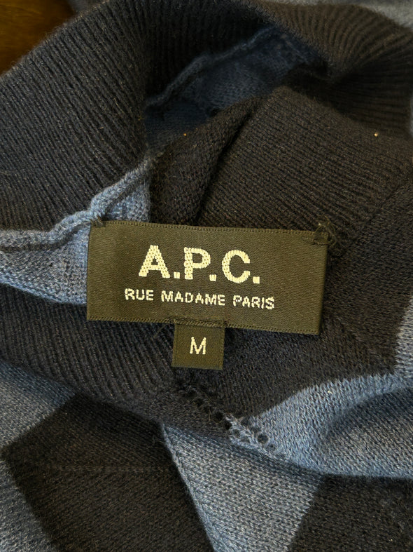 Pull rayé en soie et cachemire