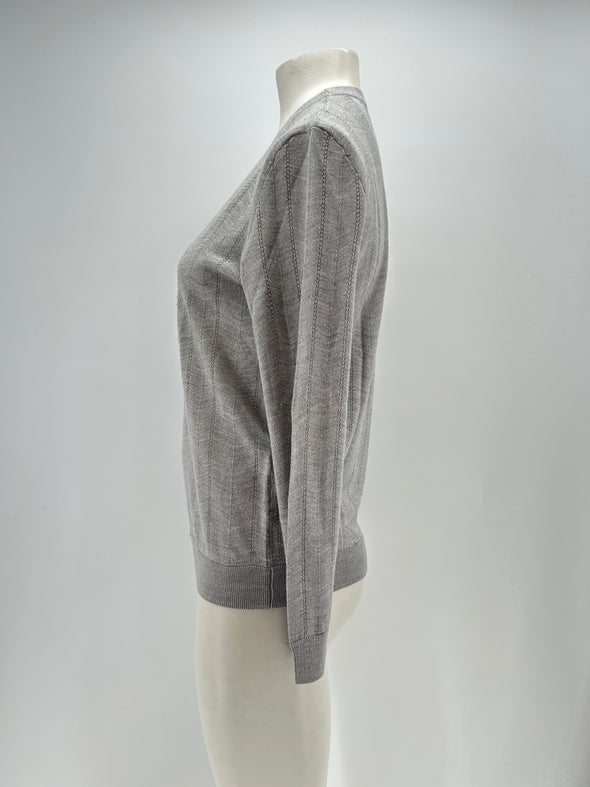 Pull en laine gris