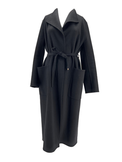 Manteau en cachemire noir