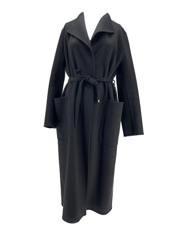 Manteau en cachemire noir