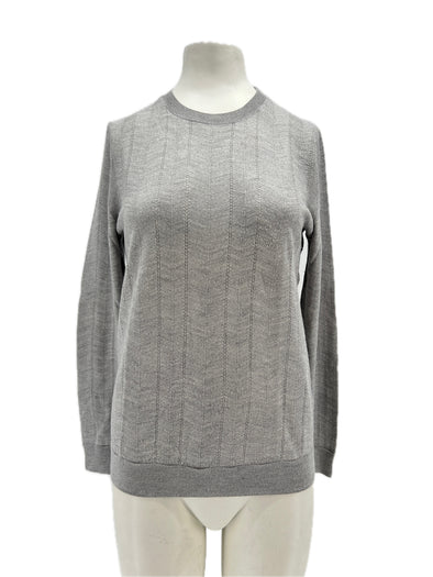 Pull en laine gris