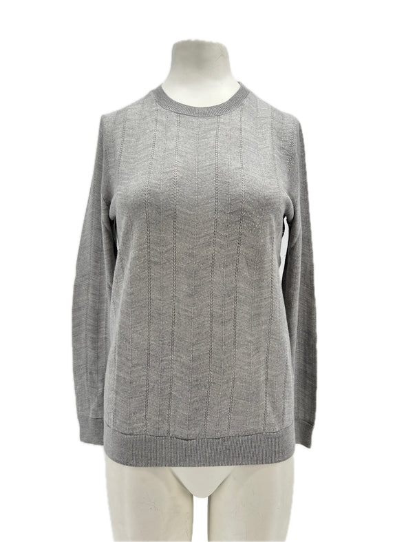 Pull en laine gris