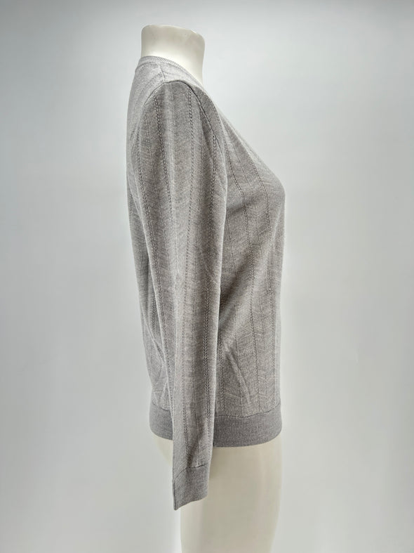 Pull en laine gris