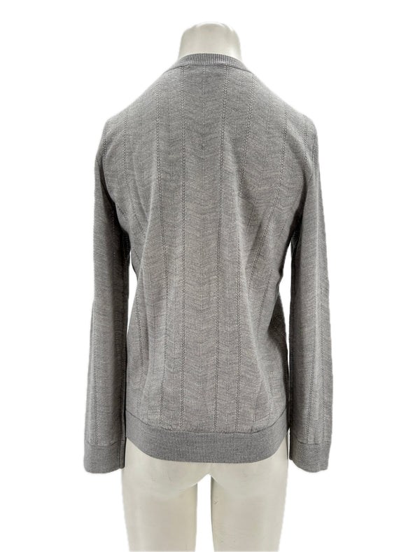 Pull en laine gris