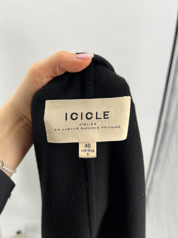 Manteau en cachemire noir