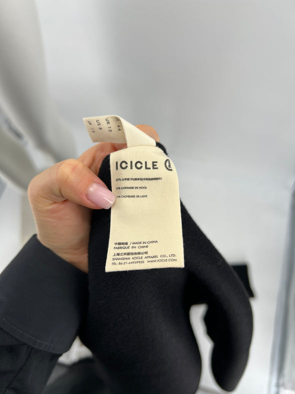 Manteau en cachemire noir