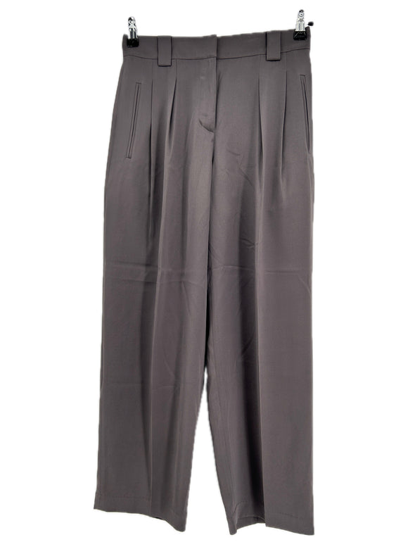 Pantalon en soie gris