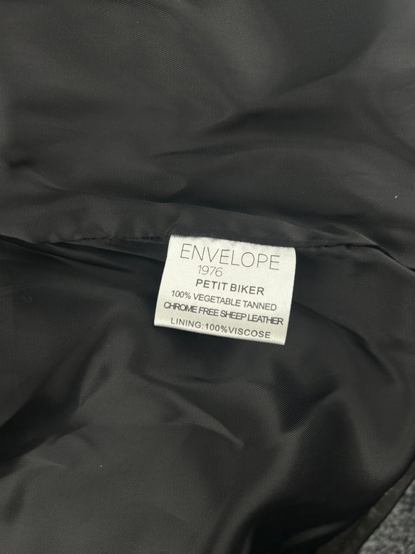 Veste en cuir vegan noir