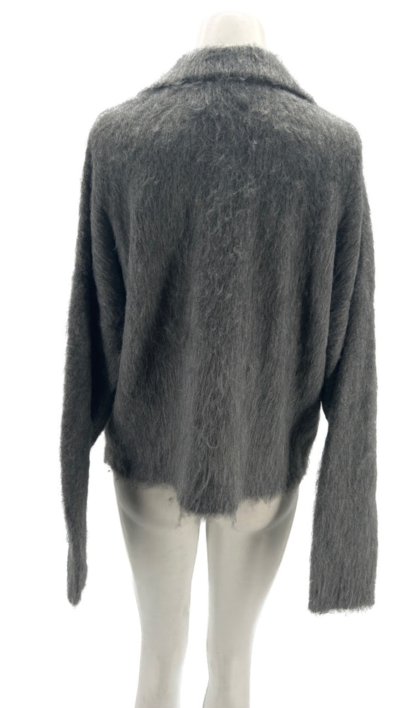 Pull gris en mohair