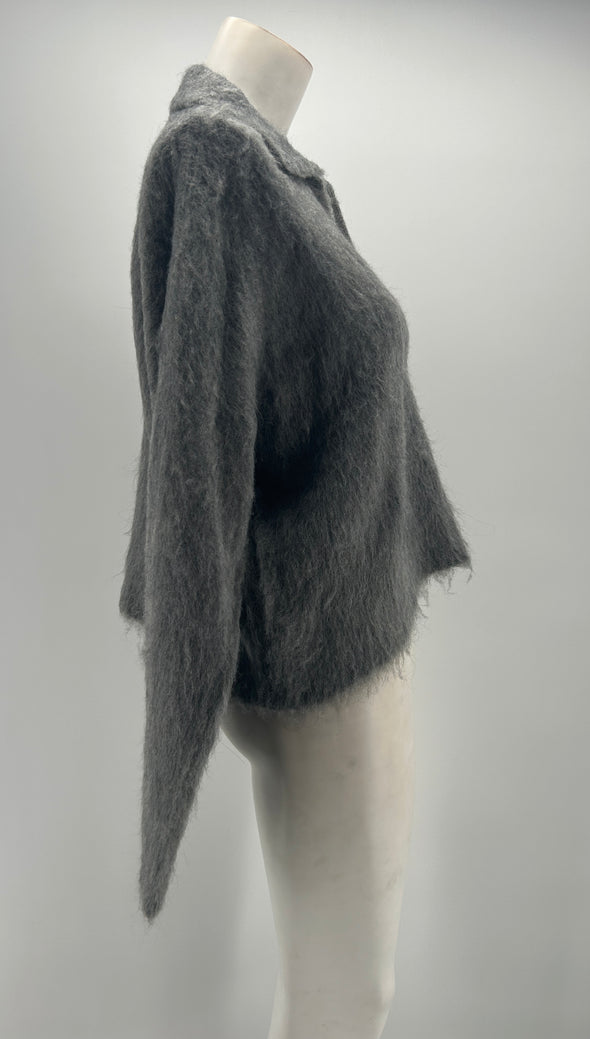 Pull gris en mohair