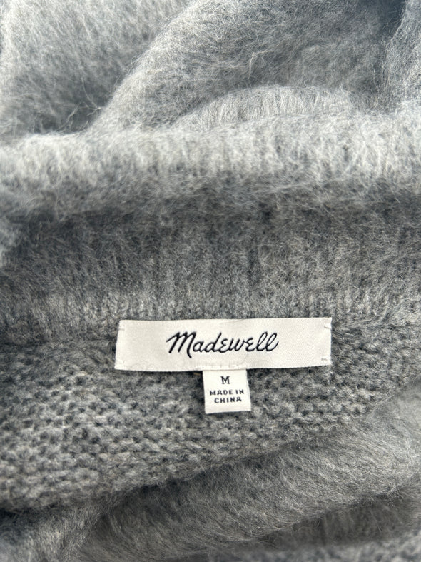 Pull gris en mohair