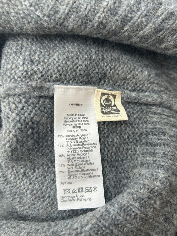 Pull gris en mohair