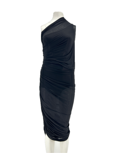Robe asymétrique noire