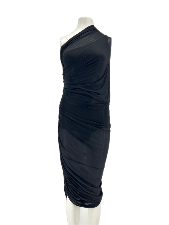 Robe asymétrique noire