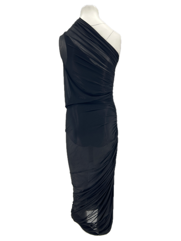 Robe asymétrique noire