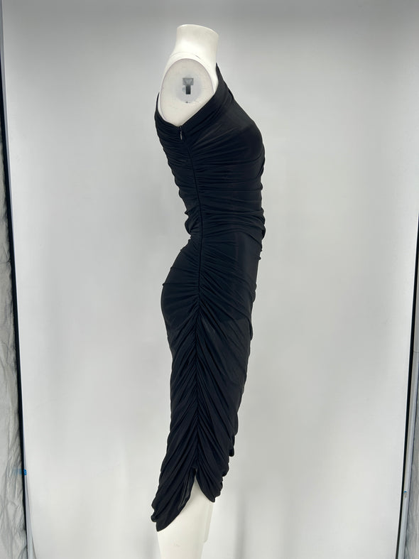 Robe asymétrique noire