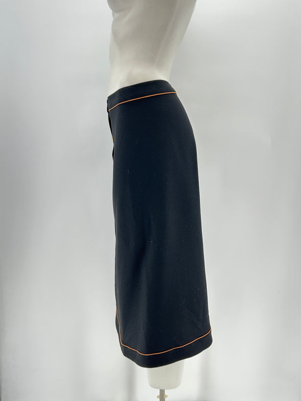 Jupe en laine noire