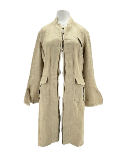 Veste en lin beige