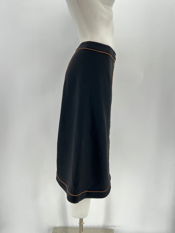 Jupe en laine noire