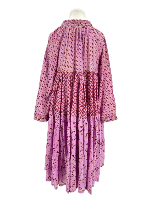 Robe rose à imprimé