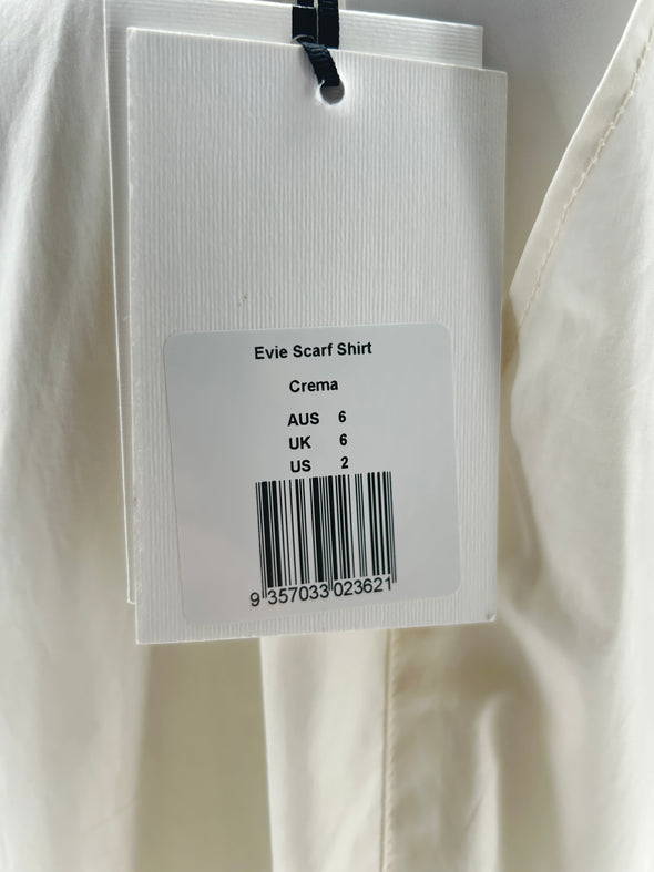 Robe chemise crème