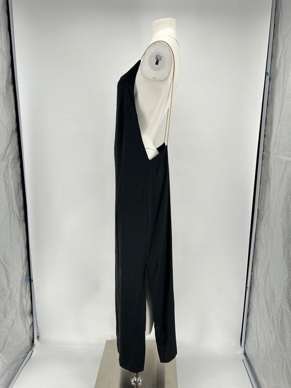 Robe en soie noire
