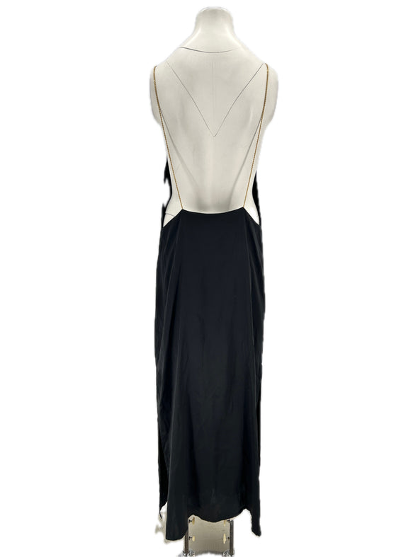 Robe en soie noire